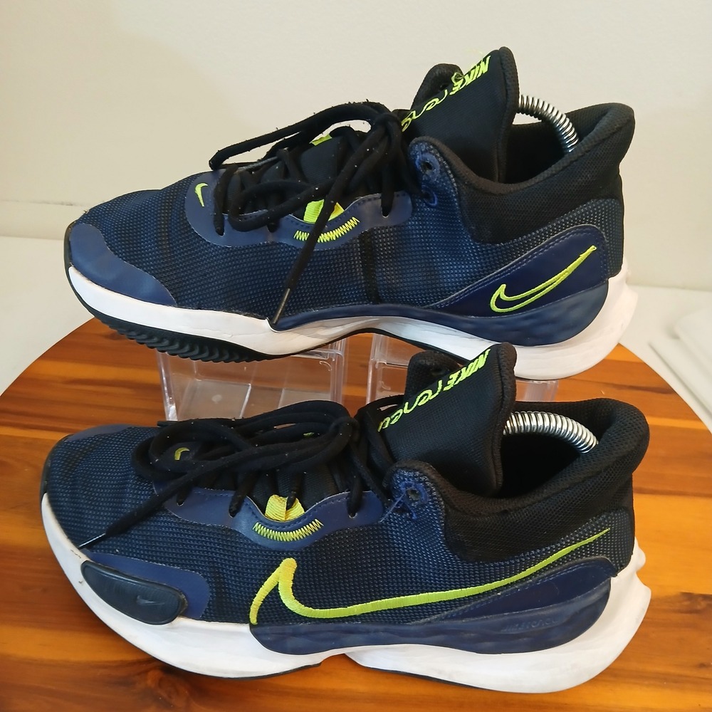 Nike Renew Elevate 3 Mens 9 Navy Blue Basketball Shoes Sneakers DD9304-005